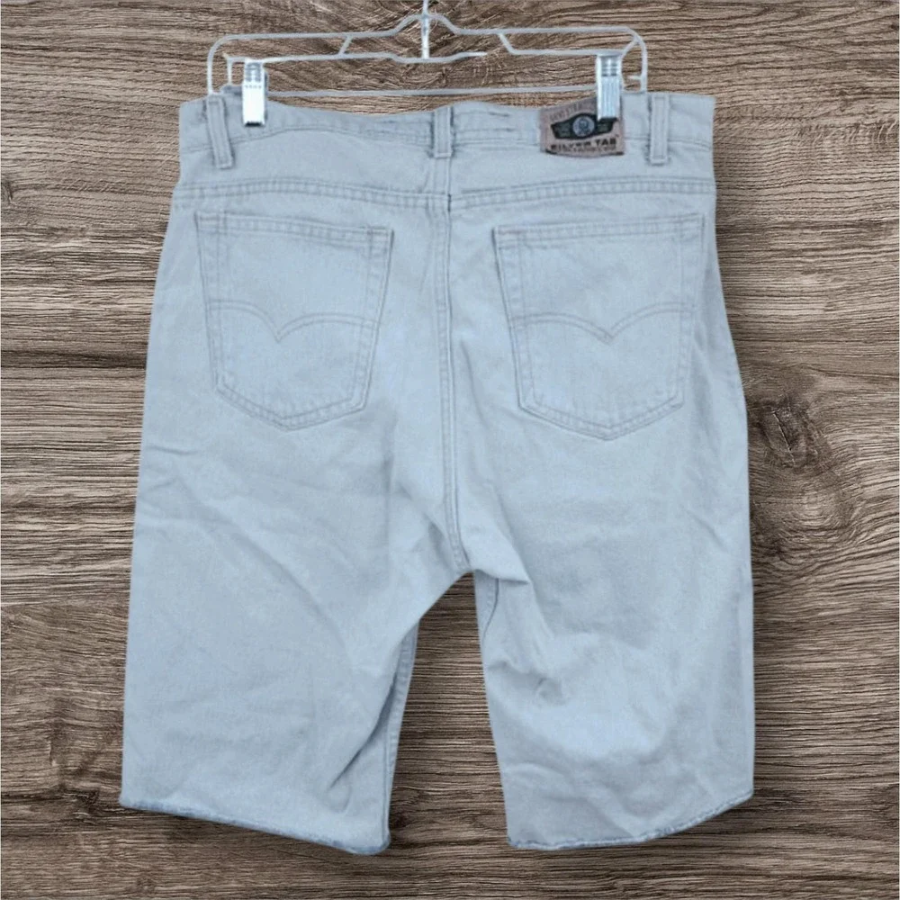 Vintage‎ 90's Levi's Silvertab Button Fly Size 36 Denim Jean Shorts